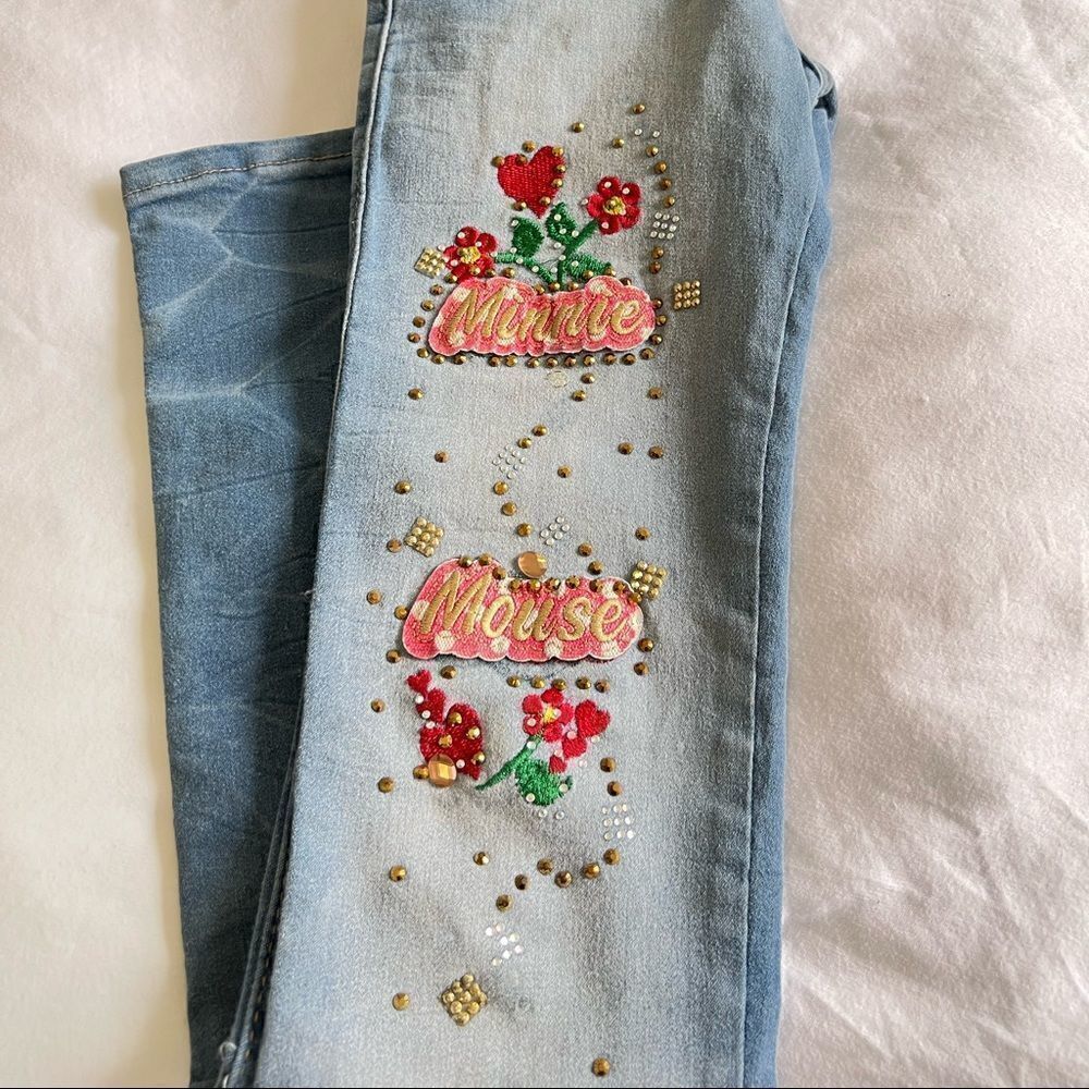 Mini Mouse embroidered jeans - Picture 3 of 6